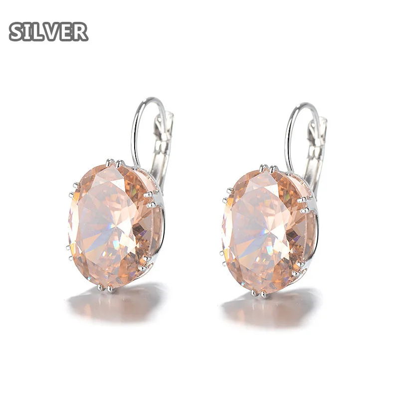 

Europe and the United States hot multi-color treasure set sapphire earring earring earring earrings wholesale