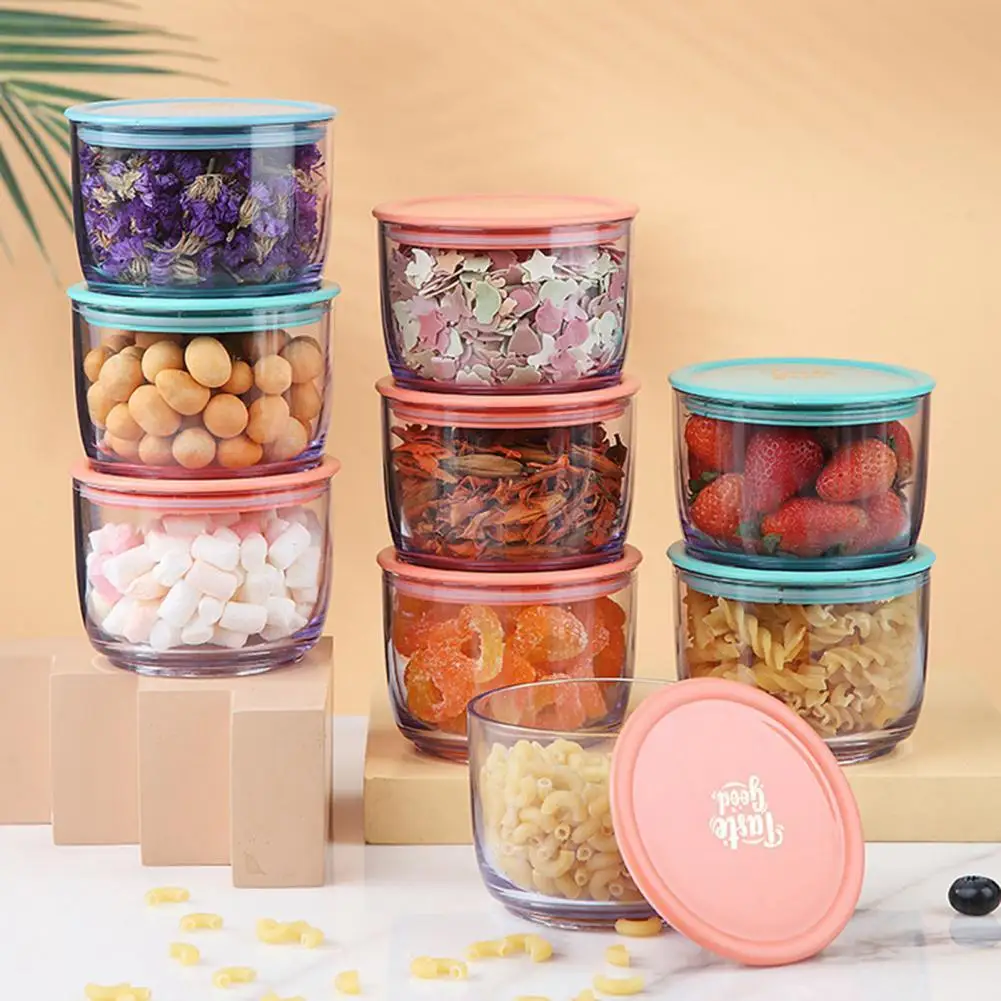 3Pcs/Set 330ml Food Sealed Tank Stackable Transparent Multi-Layer Leak-proof for Home Glass Storage Jar | Дом и сад