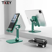 Phone Holder Stand for iPhone 12 11 Xiaomi 10 Alloy Tablet Holder Foldable Mobile Phone Stand Desk For iPhone XS Max iPad Air