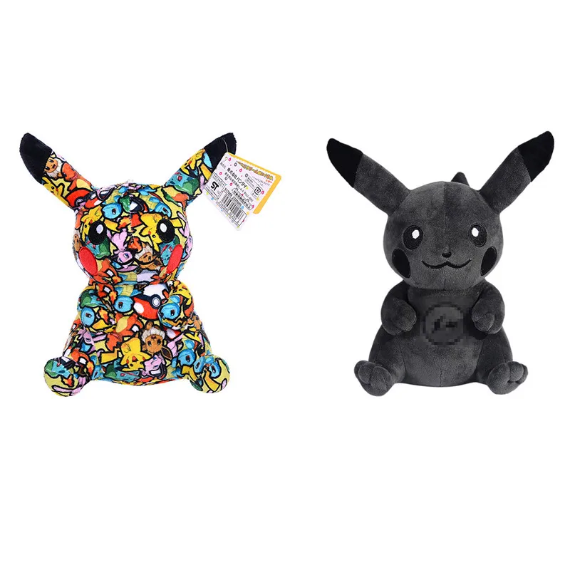 

Pokemon Plushies Kawaii Graffiti Bikachu Stuffed Animals Toys Pokmon Keychains Plush Pendant Toy for Child Girl Gifts Dolls 20Cm