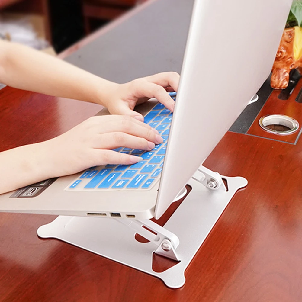 

Adjustable Folding Aluminum Laptops Stand Desktop Tablet Holder Table PC Bracket Viewing Angle For Ipad For Xiaomi Table PC