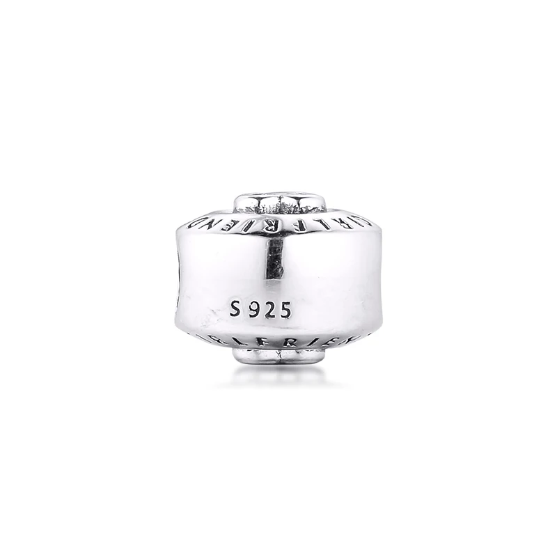Подходит для Pandora Браслеты девушка Подвески с прозрачными камнями 100% 925 пробы