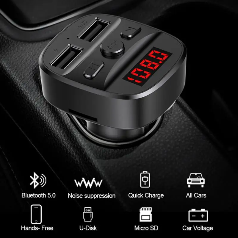Автомобильный MP3 плеер T60 с Bluetooth FM передатчик Usb зарядкой музыкальный mp3