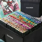 Набор маркеров с двумя наконечниками, набор перманентных художественных маркеров с сумкой для переноски, двойные маркеры для рисования, проектирования, эскизов