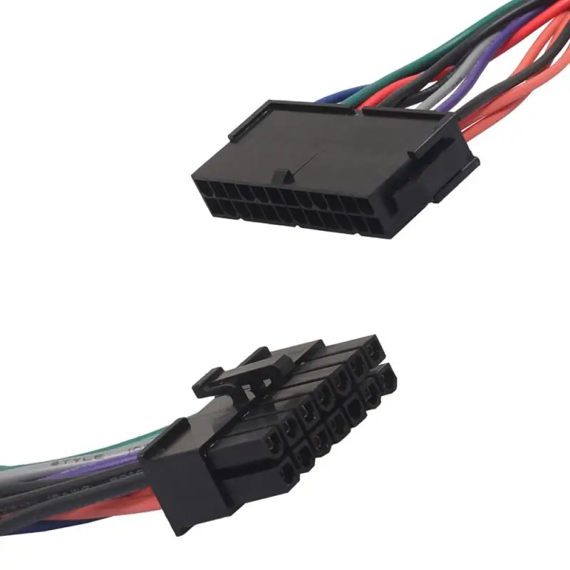 24 контактный к 14 Кабель адаптер 15 см питания Шнур 18AWG провод ATX для Lenovo IBM Dell Q77 B75 A75