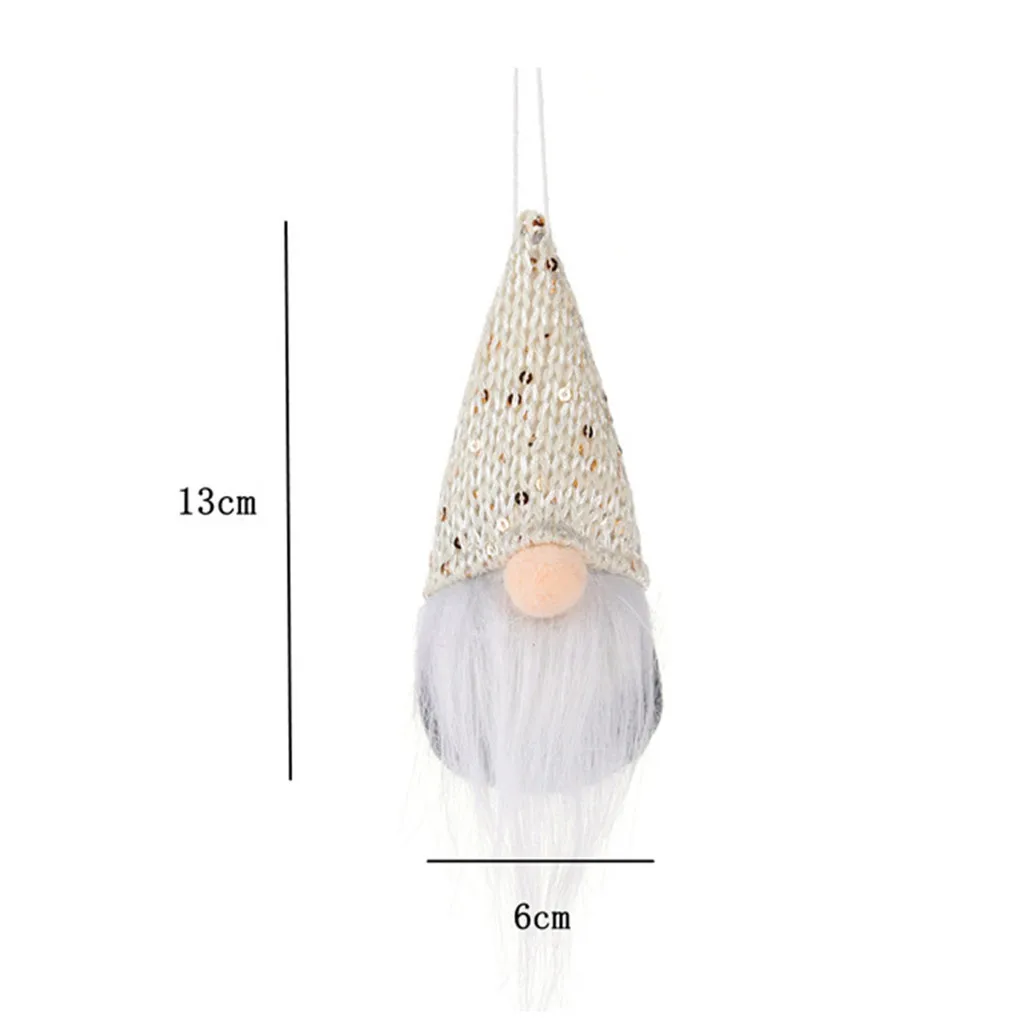 Ручной Работы Рождественский орнамент тканевая с Сантой куклы для домашнего