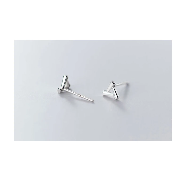 

La Monada Hollow Triangle Minimalist Sterling Silver Stud Earrings Women Fine 925 Silver Jewelry Woman Earrings Stud Silver 925