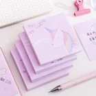 Стикеры для заметок, корейский мультяшный розовый милый единорог, 80 страниц, Стикеры для заметок, стикеры, Канцтовары для декора школьные принадлежности кавайи