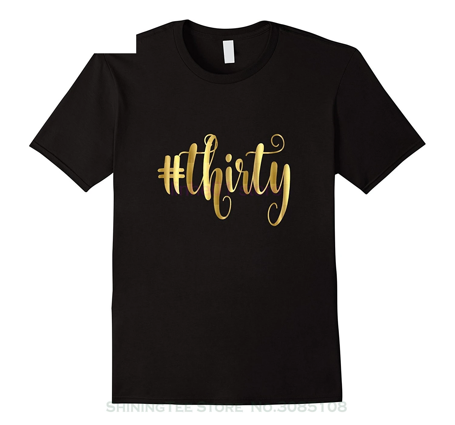Черная футболка с коротким рукавом подарок на день рождения 30 2019 | Мужская одежда