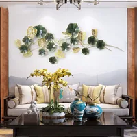 Metal Hollow Ornaments, Water Features, Wall-mounted Lotus Leaves, Hoisting Lotus, Pendant
