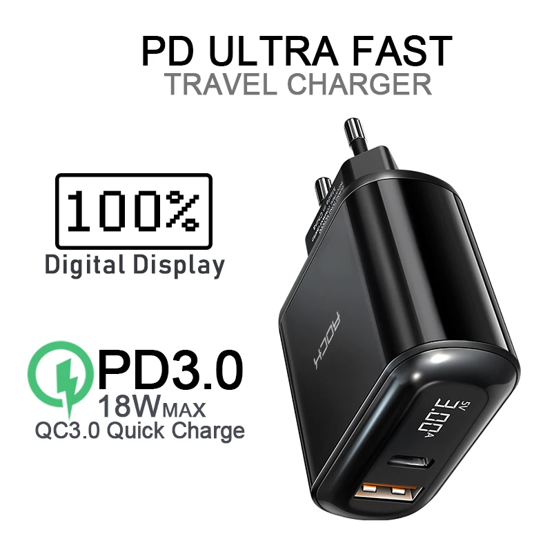 Зарядное устройство USB Type C QC 4 0 3 18 Вт быстрая зарядка зарядное для телефона Samsung S10
