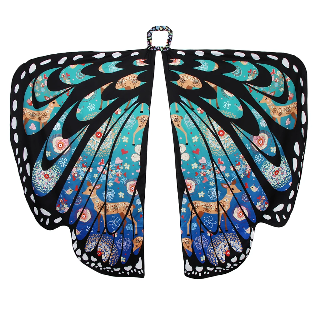 Девушка ребенок бабочка крыло шаль шарф танцевальный костюм Рождественское