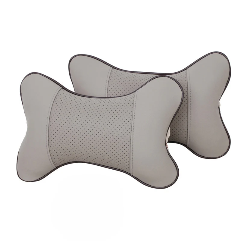 

1PC Mini PU Leather Car Neck Pillows Universal Car Headrest Pillow Support Neck Pillow Black/Beige/Gray/Brown for Auto Car Seat