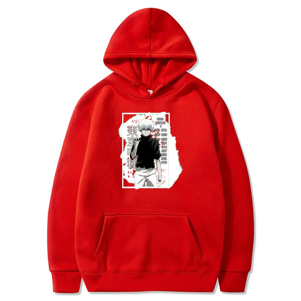 

Tokyo Ghoul Japanese Anime Hoodie Kaneki Ken Eyes Comic Print Loose Cool Sweatshirt Streetwear Harajuku Unisex Sweatshirts Male