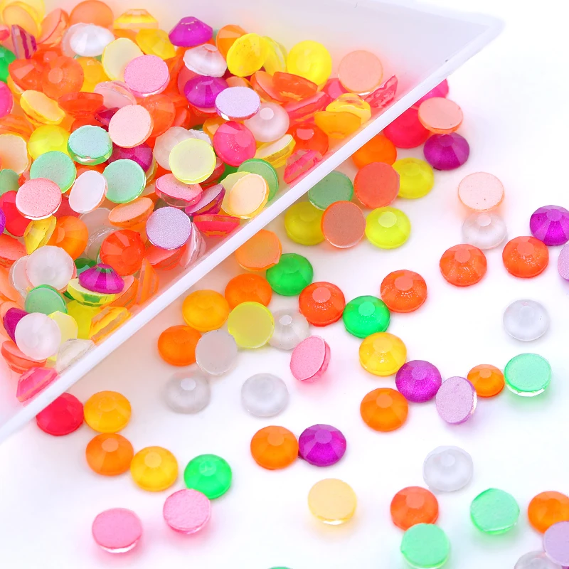 Светящиеся в темноте разы s неоновые конфетные цвета клей on/Non hotfix стразы