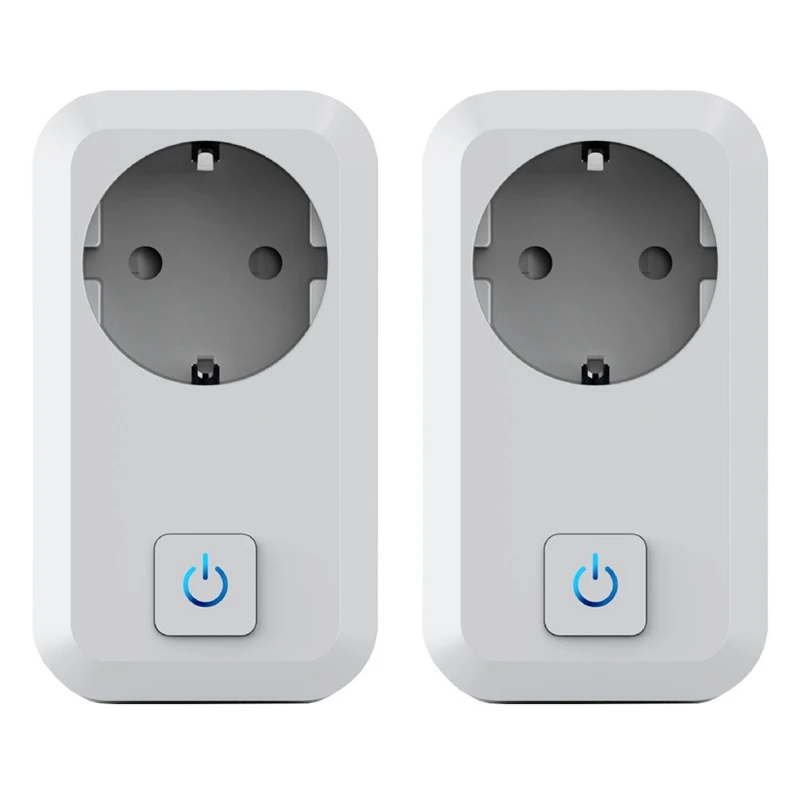 Smart Wifi Power Plug with Monitor Home Wireless Socket Works for Alexa Google Tuya App EU | Электроника