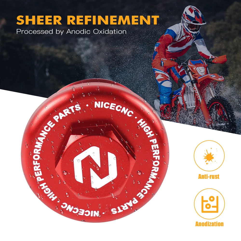 Уплотнительное кольцо NiceCNC колпачок наполнителя масла для GASGAS EX EC MC 125 150 200 250 300 250F