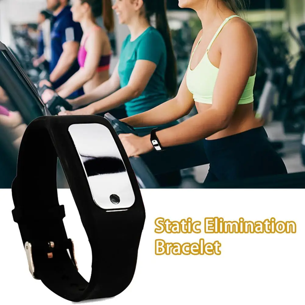 Automatic Static Removal Bracelet Human Body Anti Wristband Silicone Braceletwith Wireless Intelligent Warning Light |