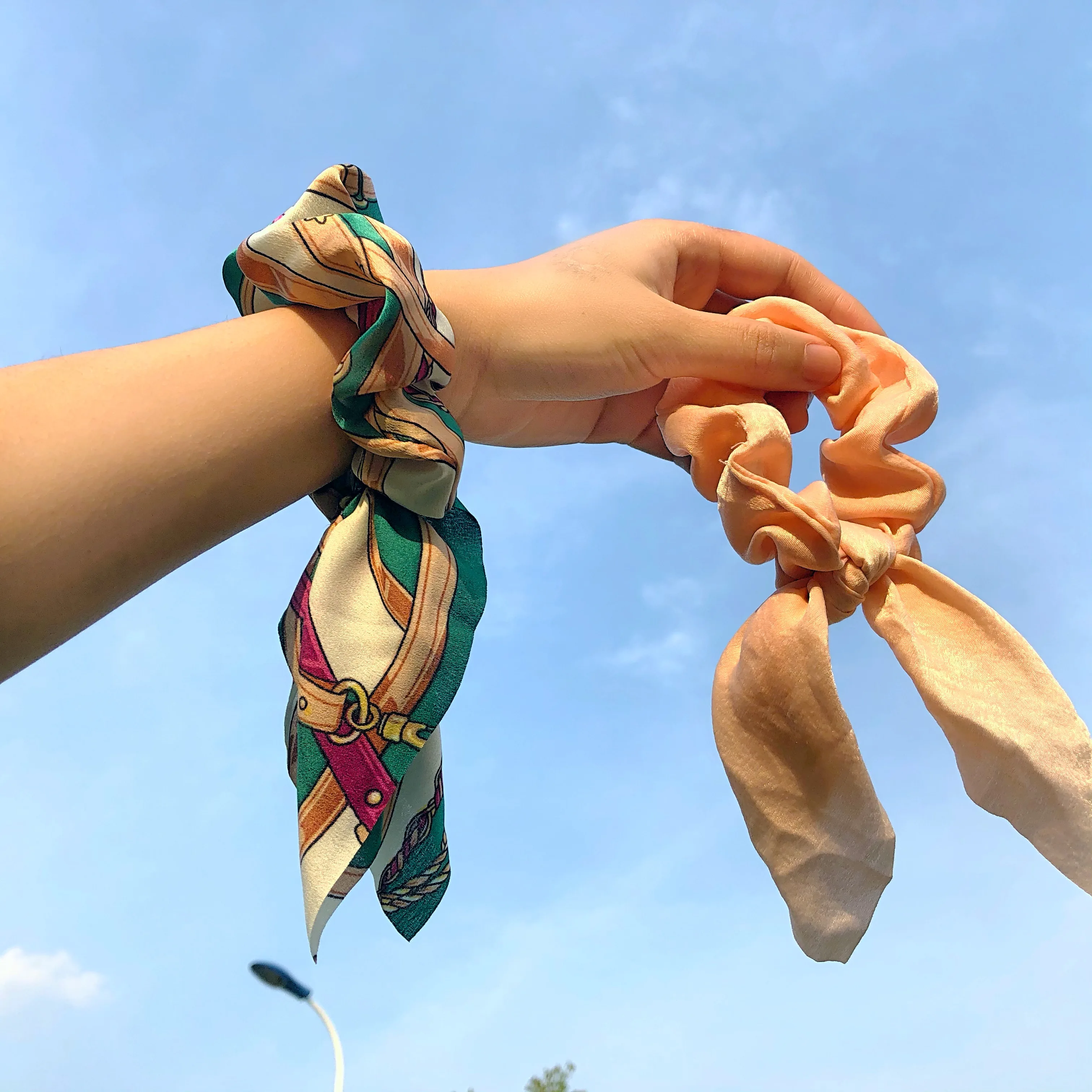 2 шт./компл. новые шифоновые эластичные повязки для волос с бантом женщин и