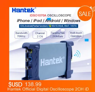 Hantek Осциллограф зажим тока CC-650 AC/DC осциллограф ток зонд 400 Гц полоса пропускания 20 мА~ 650а с BNC разъем