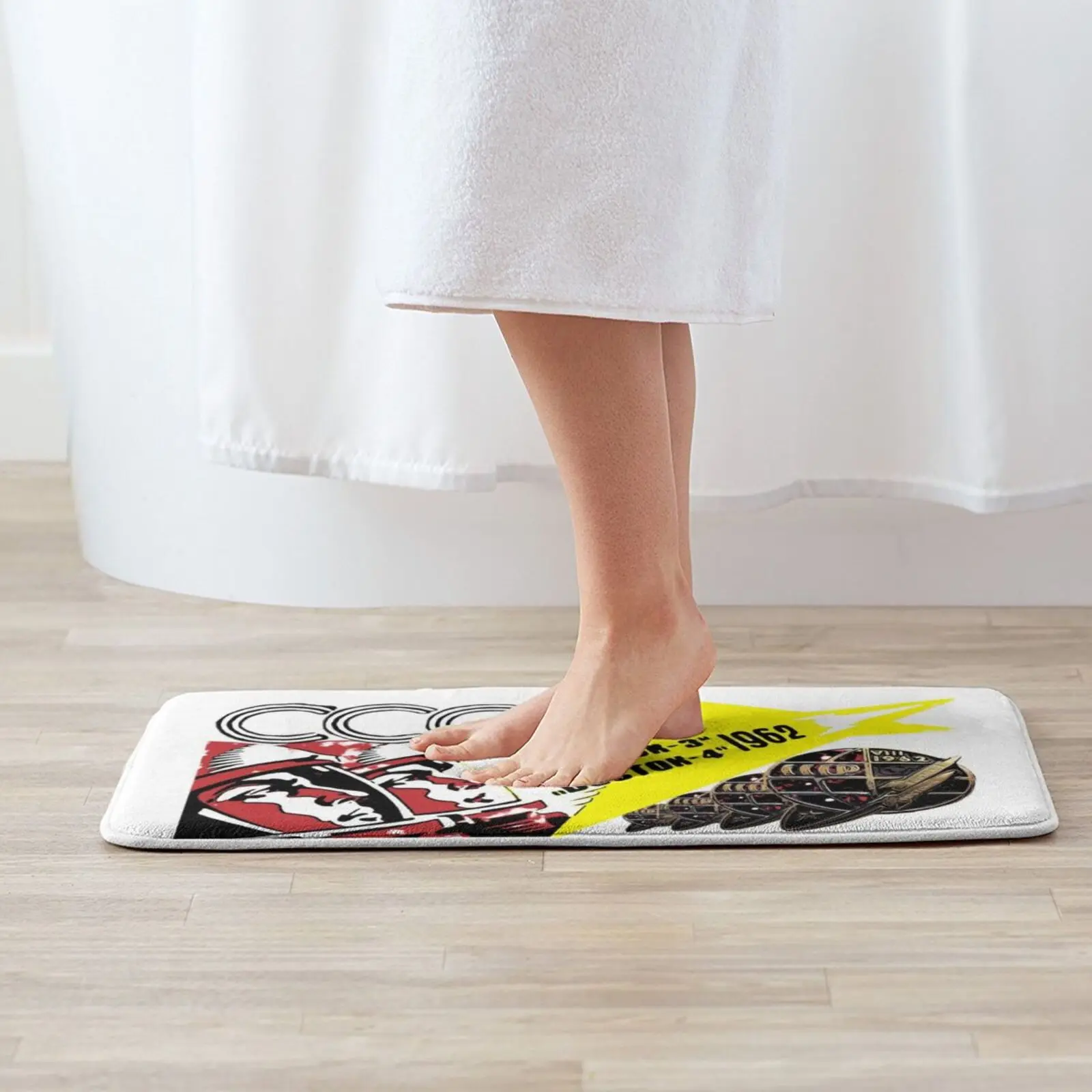 Советская космическая гонка-Гагарин 1962 прозрачный коврик мягкий нескользящий