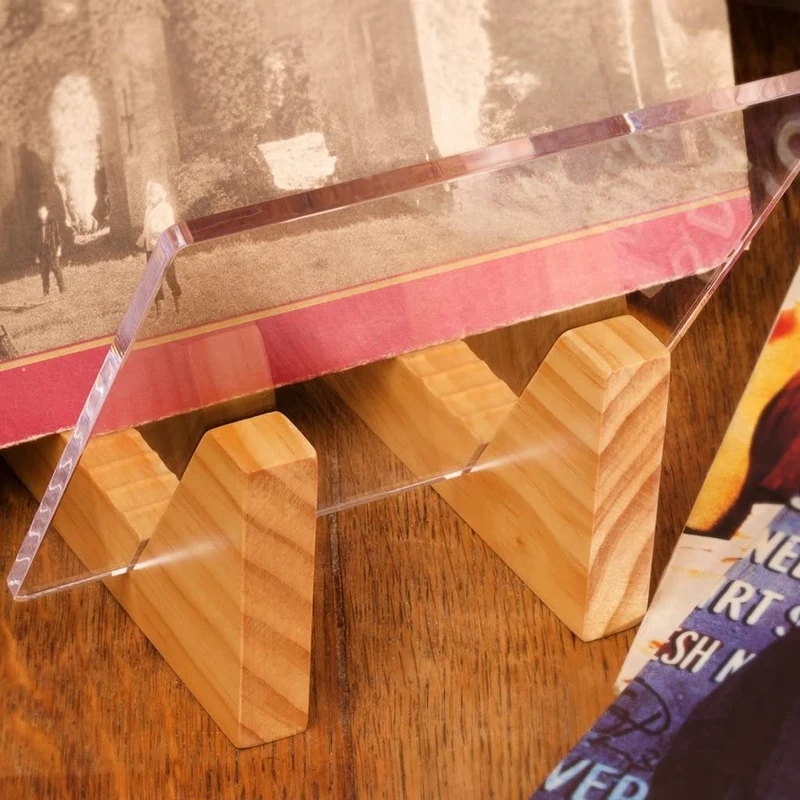 Виниловых пластинок держатель для хранения акрил заканчивается Дисплей вашего