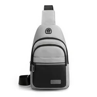 mens chest bag simple storage bag travel small backpack black messenger bag mini shoulder bag casual bags handbag