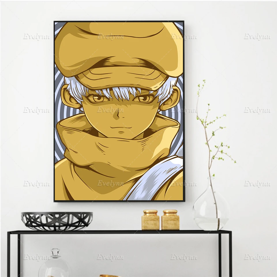

Anime Poster Ukyo Saionji Dr Stone Wall Art Canvas Painting Modern Abstract Print Modular Pictures Living Room Home Decor Frame