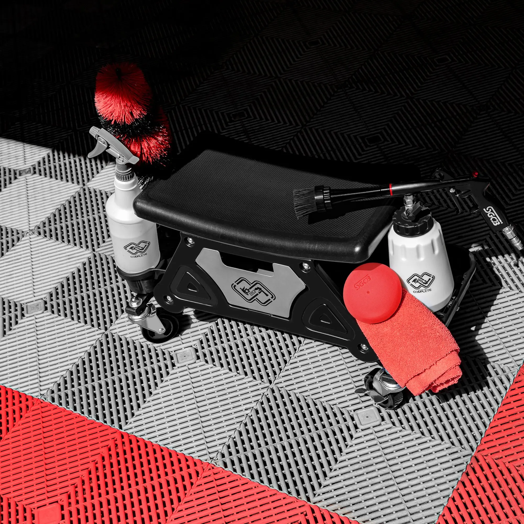 Роликовый табурет для хранения SGCB Pro тяжелые роликовые механические сиденья с