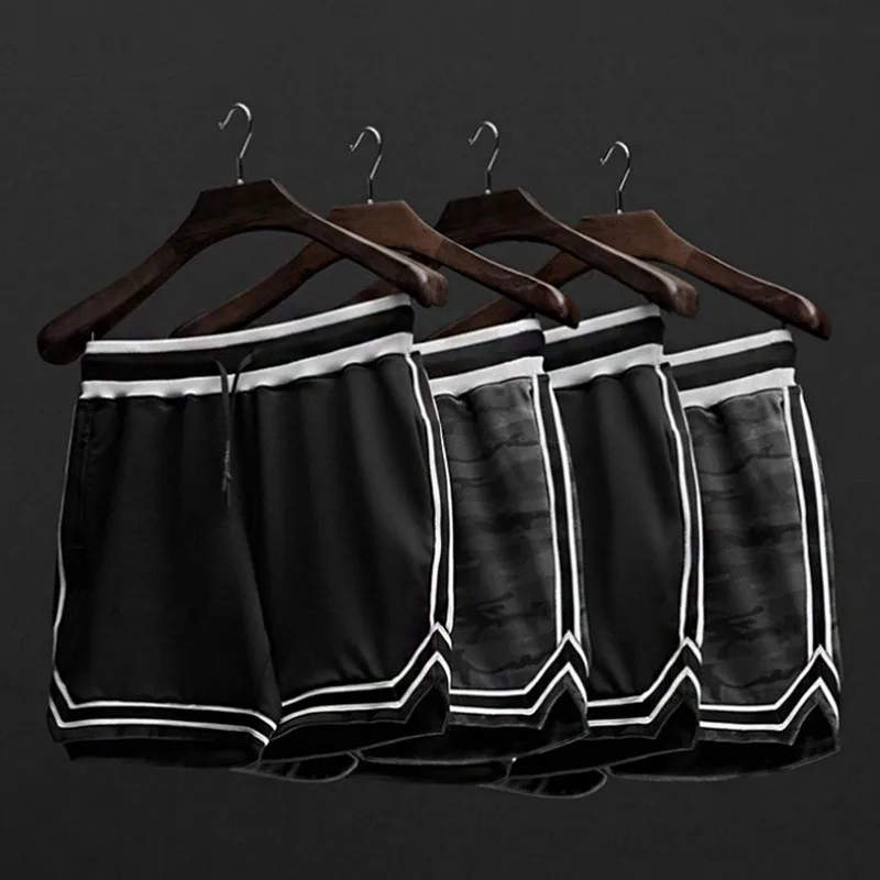 

Summer New Sports and Leisure Black Camouflage Shorts Men's Fitness Quick-drying Training Fitness Five-point Running Shorts