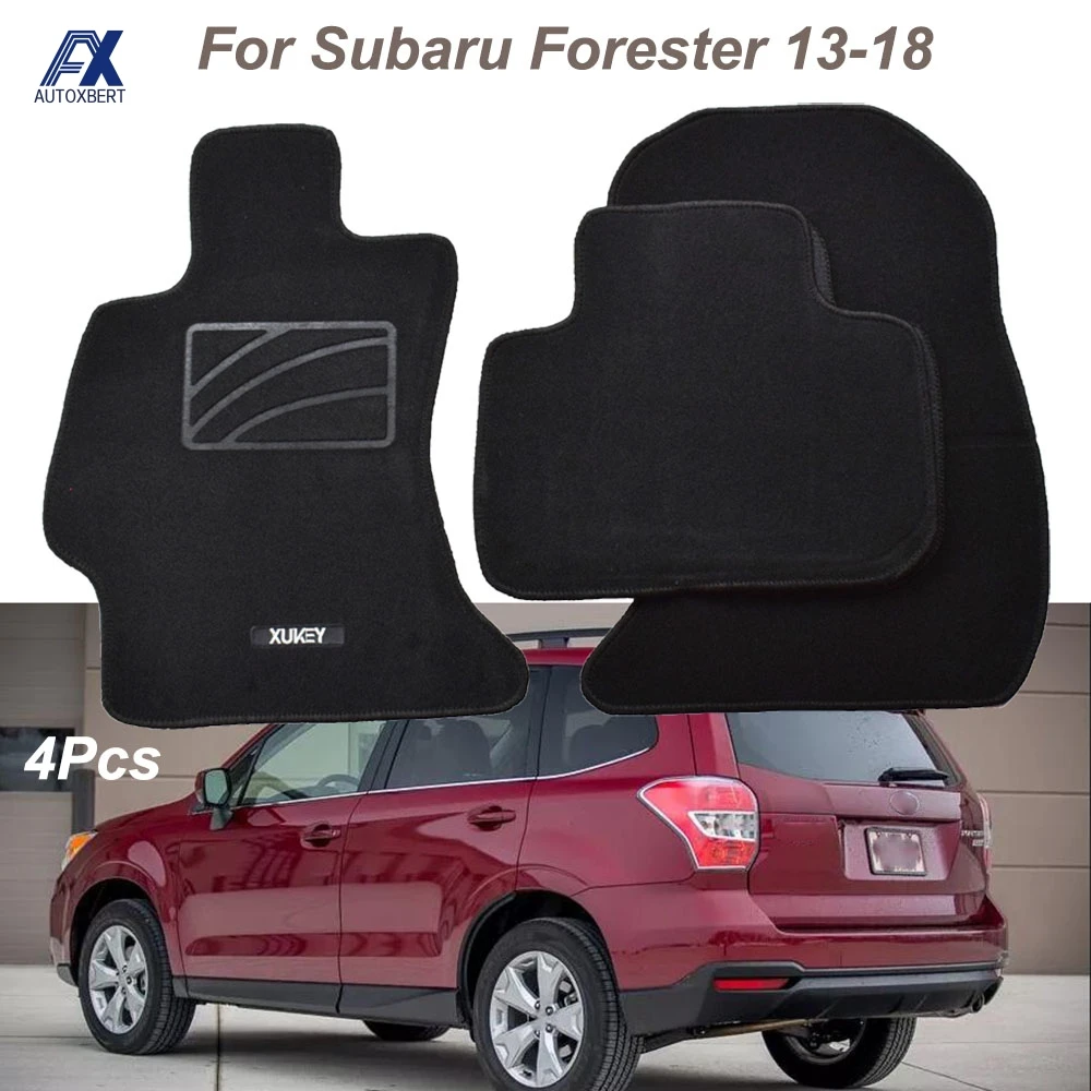 4Pcs Front Rear Car Floor Mat Mats For Subaru Forester 2014 2015 2016 2017 2018 LHD Anti-slip Liner Custom Carpet Odorless Pad | Автомобили
