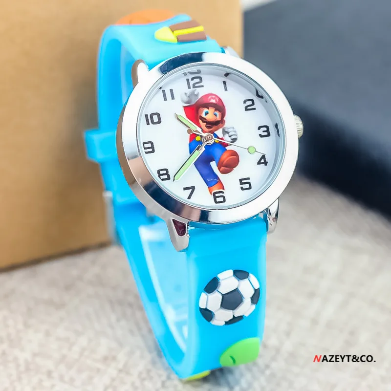 Детские Силиконовые часы с 3d-рисунком из аниме Super Mario bros Game | Игрушки и хобби