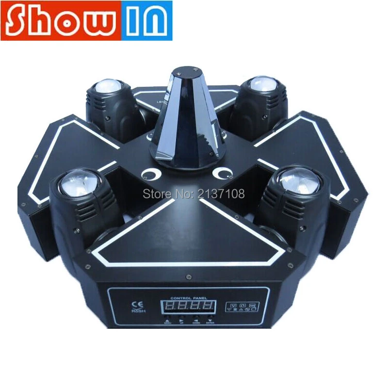 Светодиодный диско светильник с вращающимся лучом 4*10 Вт|head beam|moving head beammoving |