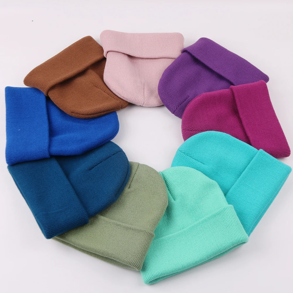 Новинка зеленая шапка унисекс сезон осень-зима мягкая теплая вязаная из смеси