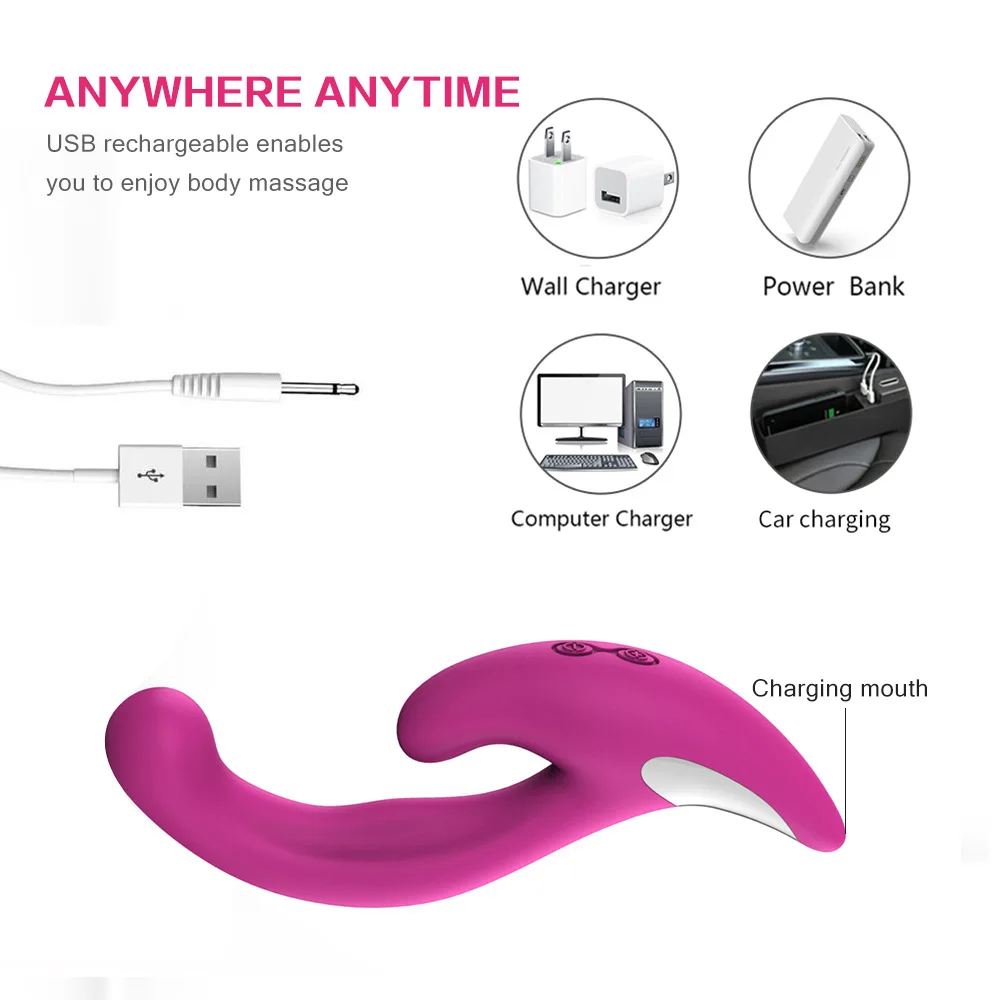 Вагинальный вибратор 10 скоростей Вибрирующая присоска для точки G Стимулятор