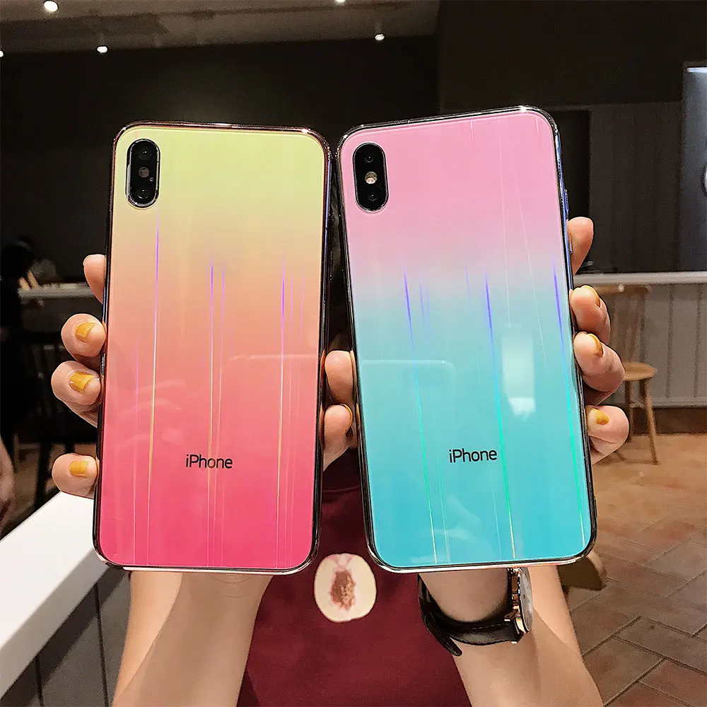 Роскошный чехол для телефона iPhone 6 6S Plus 7 8 из закаленного стекла X XR XS Max 11 Pro MAX |