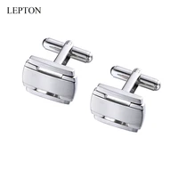 hot stainless steel cufflinks lepton personality cufflink for mens wedding groom business anniversary gifts cuff links gemelos