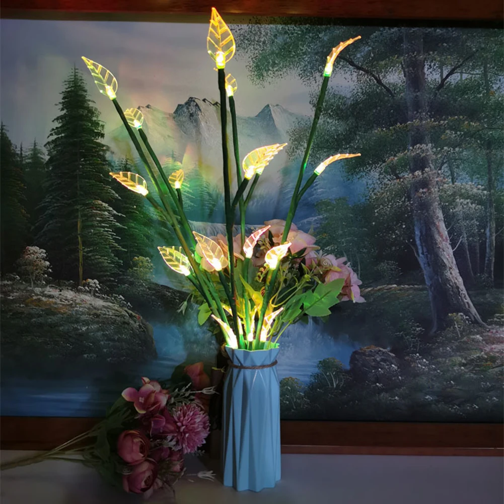 

24 LED Branch Light Indoor Decoration Lighting Table Lamp for Bedroom Luminous Ornament Vase Lamp Christmas Decoration for Home