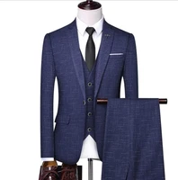 man new striped suit british suit mens casual slim suit three piece suit mens wedding banquet dress suit suit