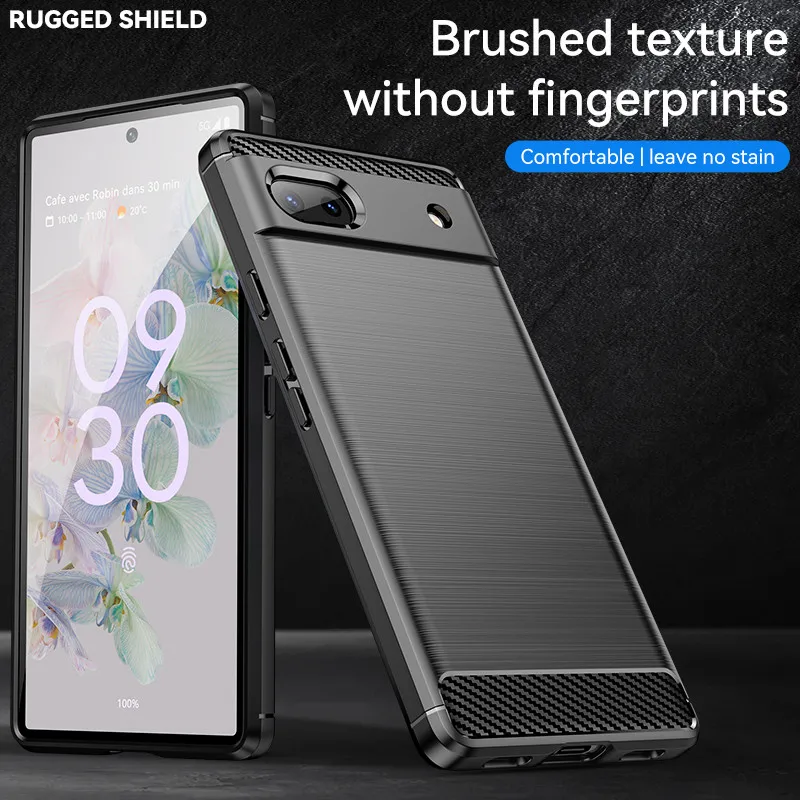For Google Pixel 6A Case Cover for Google Pixel 6A Cover Shell Capa Coque Business Style Silicone Phone Case for Google Pixel 6A