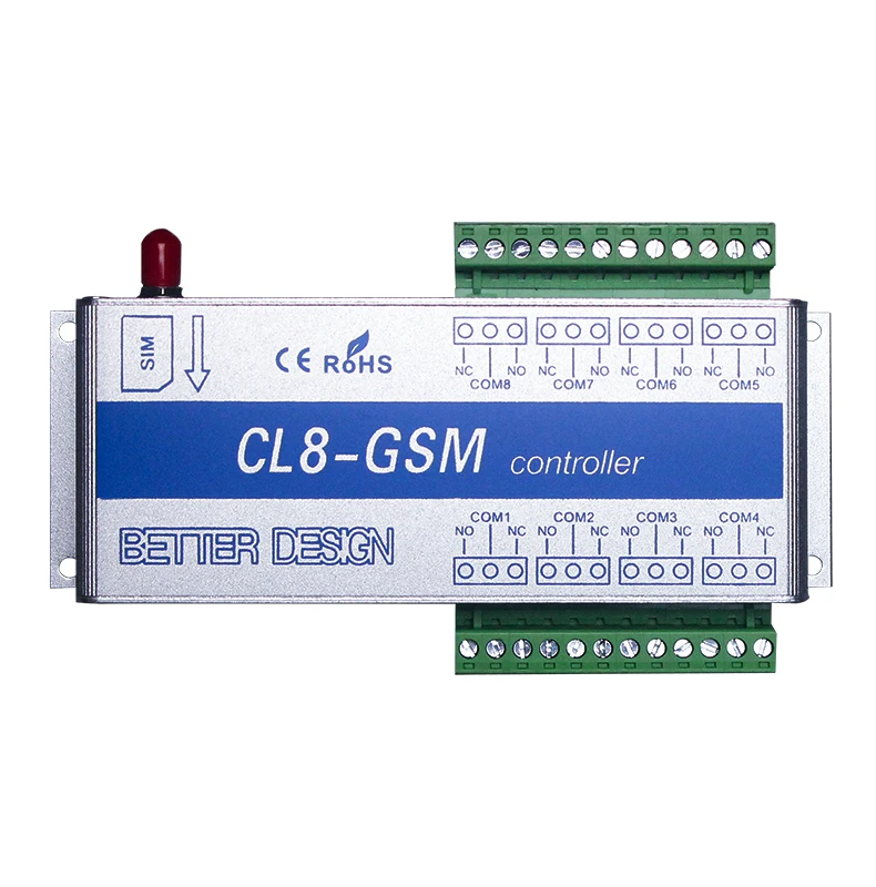 GSM 8Way релейный контроль ler умный дом выключатель питания SMS вызова датчик