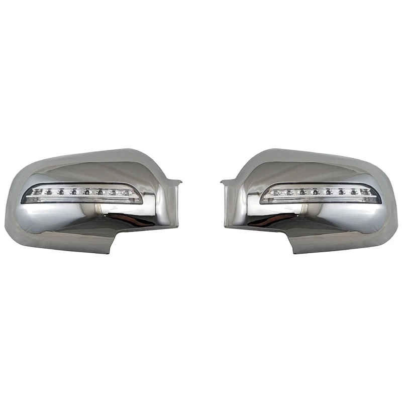 

Чехлы на автомобильные дверные зеркала со светодиодный кой для Hyundai Tucson 2006-2009 ABS Chrome