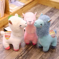 lovely 25cm alpaca llama plush toy doll animal stuffed animal dolls soft plush alpaca for kids birthday gifts 4 colors