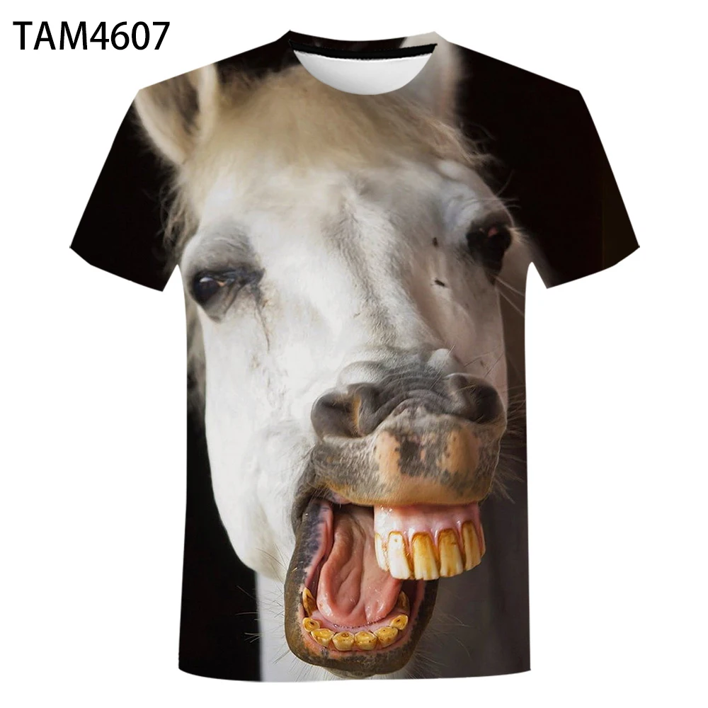 

New 2021 Summer 3D Printing Panda Rider Men's And Women's Casual Fashion Round Neck Hip Hop Short Sleeve T-Shirt 130-6XL