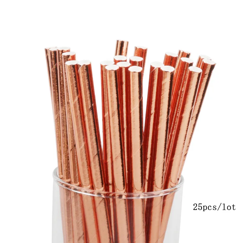 Милая розовая Золотая одноразовая посуда для маленьких девочек тарелка чашка салфеток товары шоу