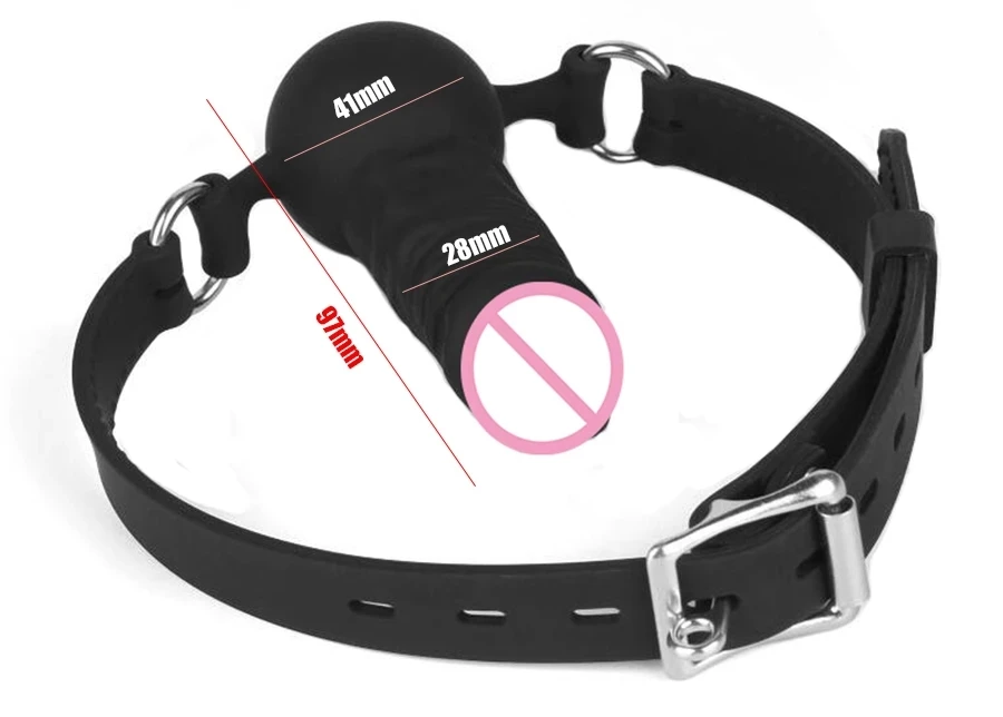 Реалистичный пенис в форме кляп полное Силиконовое лицо Banger фаллоимитатор