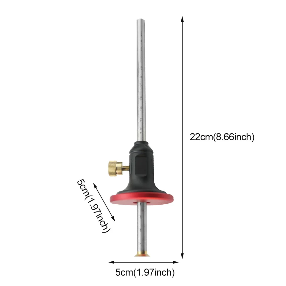 

Woodworking Scribe For Carpenters With Knob European Style Marking Gauge High Hardness Aluminum Alloy Carpentry Measuring Tool