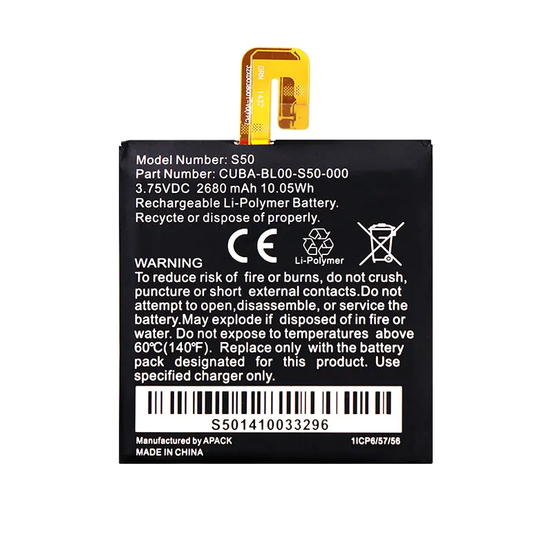 Для Cat S50 батарея 2680mAh Мобильный телефон Высокое качество замена запасная для AKKU +