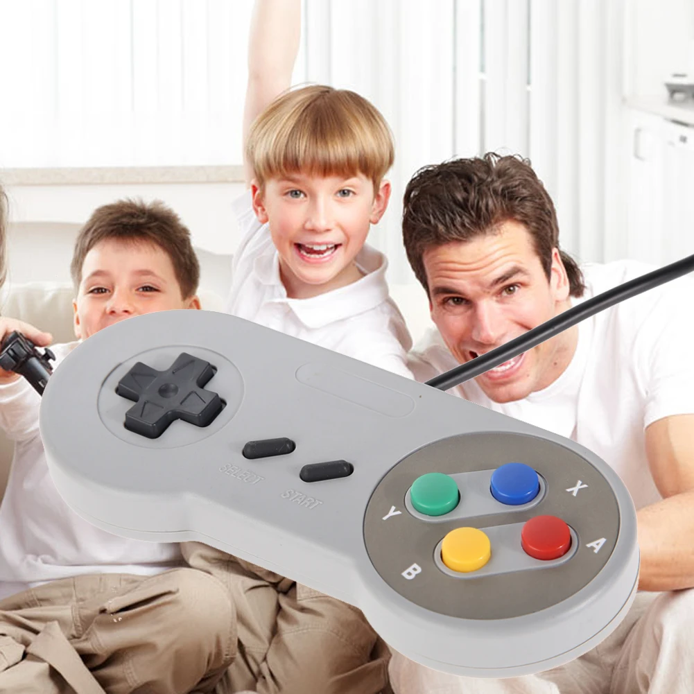 2 шт. USB Игровые колодки классический Famicom контроллер для супер Nintendo SNES PC MAC PSP