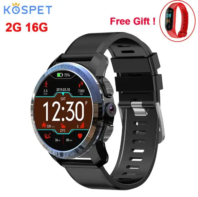 Add Gift Смарт-часы Kospet Optimus Pro с gps, 2 ГБ, 16 ГБ, водонепроницаемые, 1,39 дюймов, Android7.1.1, AMOLED, WiFi, с камерой 8,0 МП, спортивные Смарт-часы для мужчин - Цвет: Add Gift